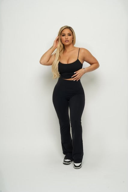The Essential Flare Pants Onyx