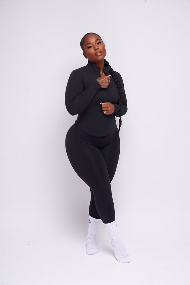 Black Zip Pullover PRESALE