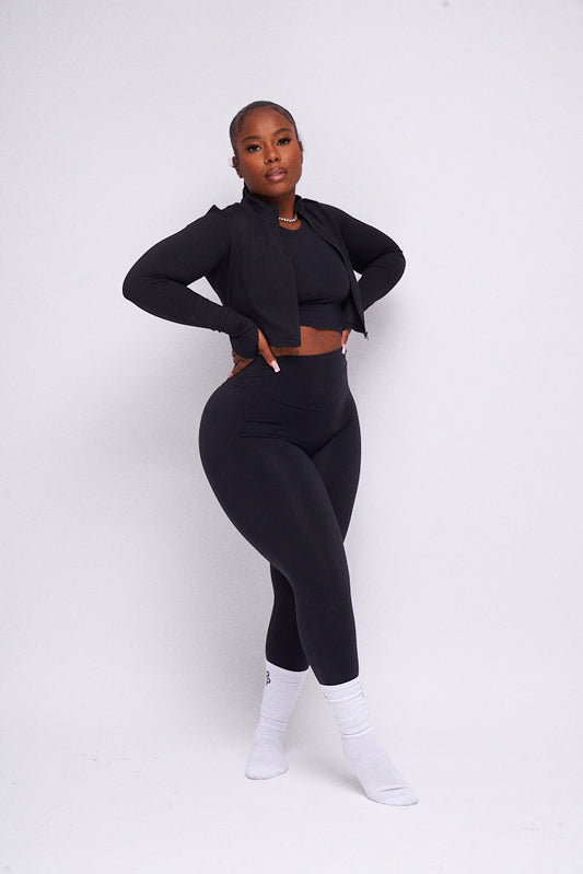 Black Cropped Mini Jacket PRESALE