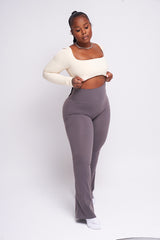 Cream Cropped Mini Scoop Top PRESALE