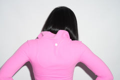 Essential zip pullover - Pink PRESALE